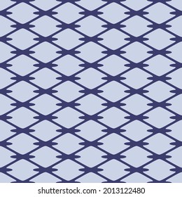Japanese Diamond Net Vector Seamless Pattern