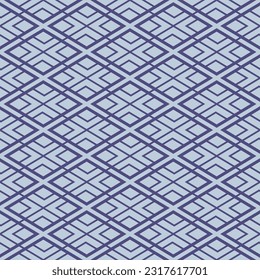 Japanese Diamond Net Vector Seamless Pattern