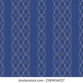Japanese Diamond Net Vector Seamless Pattern