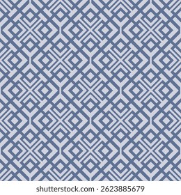 Japanese Diamond Net Vector Seamless Pattern