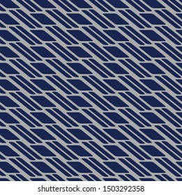 Japanese Diamond Shape Quadrangle Seamless Pattern