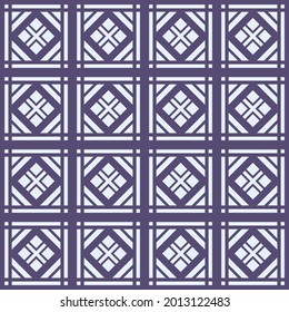 Japanese Diamond Square Tile Vector Seamless Pattern