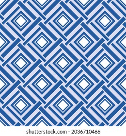 Japanese Diamond Square Weave Vector Seamless Pattern