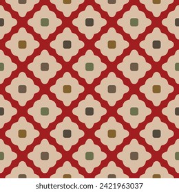 Japanese Diamond Vector Seamless Pattern