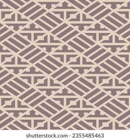Japanese Diamond Weave Motif Vector Seamless Pattern
