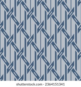 Japanese Diamond Weave Stripe Vector Seamless Pattern