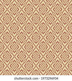Japanese Diamond Weave Vector Seamless Pattern