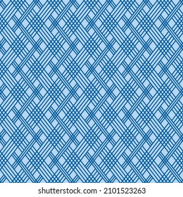 Japanese Diamond Weave Vector Seamless Pattern