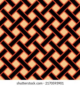 Japanese Diamond Weave Vector Seamless Pattern