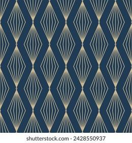 Japanese Diamond Zigzag Line Vector Seamless Pattern