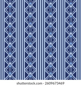 Japanese Diamond Zigzag Stripe Vector Seamless Pattern