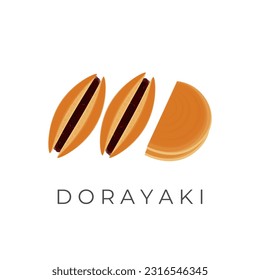 Japanese Dorayaki Illustration Logo Ready to Serve