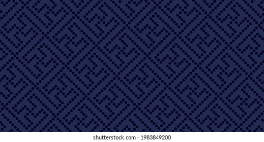 Japanese dot background. Seamless pattern.Vector. 