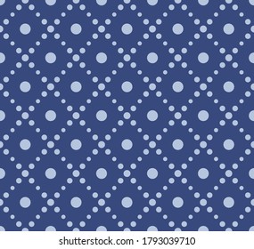 Japanese Dot Diamond Vector Seamless Pattern