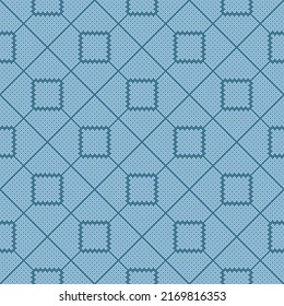 Japanese Dot Square Vector Seamless Pattern