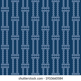 Japanese Dot Stripe Vector Seamless Pattern