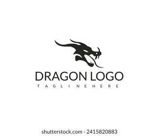 Japanese dragon tattoo. Dragon vector