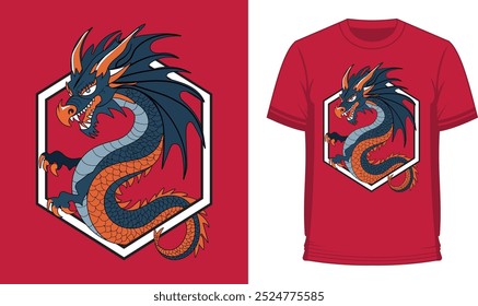 Japanese Dragon T-shirts Design- Dragon T-shirts Design
