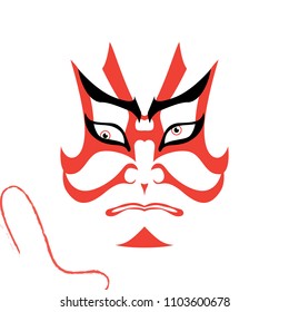 Japanese Drama Kabuki Face
