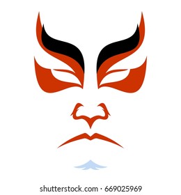 Japanese Drama Kabuki Face