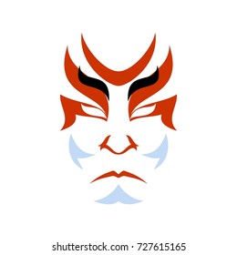 Japanese Drama Kabuki Face