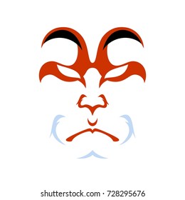 Japanese drama Kabuki face