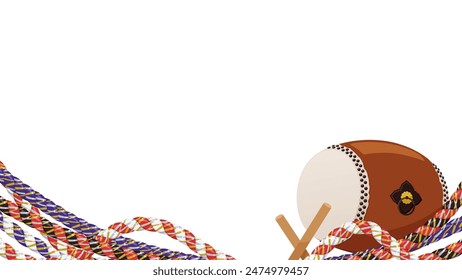 Japanese drum and twisted headband festival frame_16:9