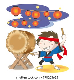 Japanese drum "Wadaiko"festival image