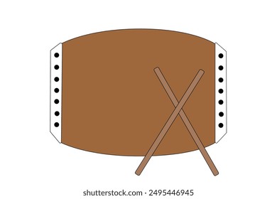 Japanese drums used at summer festivals