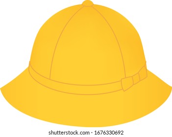 Japanese elementary school hat isolated on white background