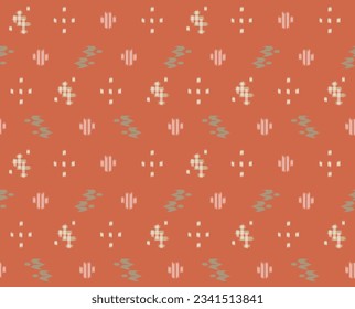 Japanese Embroidery Cross Motif Vector Seamless Pattern