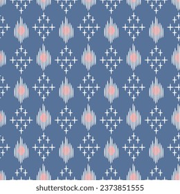 Japanese Embroidery Star Diamond Vector Seamless Pattern