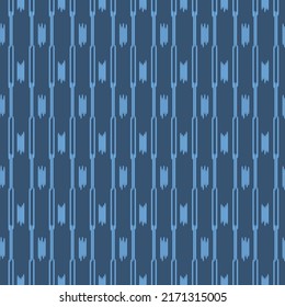Japanese Embroidery Stripe Vector Seamless Pattern
