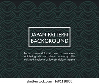 Vector de fondo de patrón étnico japonés