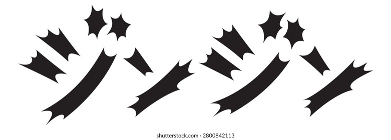 Japanese Eye-Catching Text: Tingling, Throbbing, Feel numbness, onomatopoeia, vector file