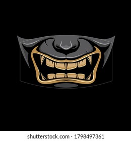 Japanese Face Mask vector illustration