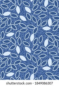 Japanese Falled Leaf Vector Seamless Pattern