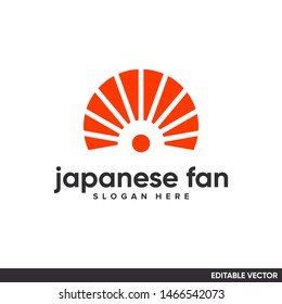 JAPANESE FAN GEOMETRIC SIMPLE LOGO