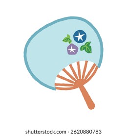 Japanese fan - simple illustration material