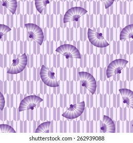 Japanese fans pattern