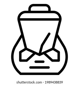 Japanese fast train icon. Outline Japanese fast train vector icon for web design isolated on white background