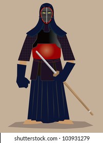 Japanese fencing master(kendo)