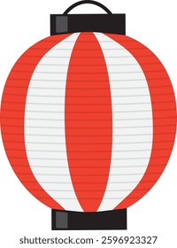 Japanese festival lantern illustration material
