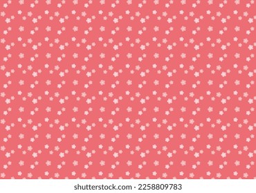 Japanese Fine Cherry Blossoms Seamless Pattern Pink Background Texture