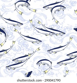 Japanese fish pattern