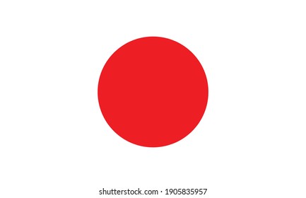 Japanese flag. Japan.digital illustration,computer illustration,vector illustration