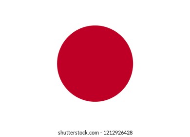 japanese flag vector illustration