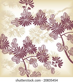 japanese floral background