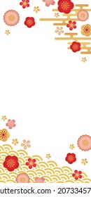 Japanese Floral Background Web graphics