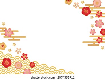 Japanese Floral Background Web graphics